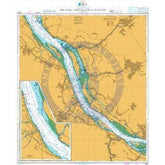 British Admiralty Nautical Chart 3267: North Sea – Germany, The Elbe – Krautsand to Schulau.Stadersand